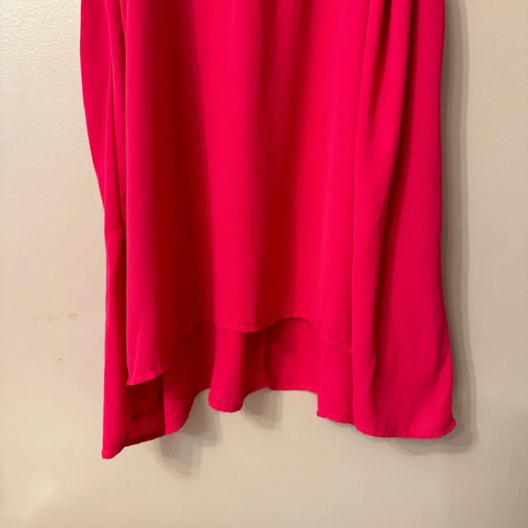 Torrid Georgette Pleated Goddess Neck Tank Pink Women Size 5X - Picture 5 of 8
